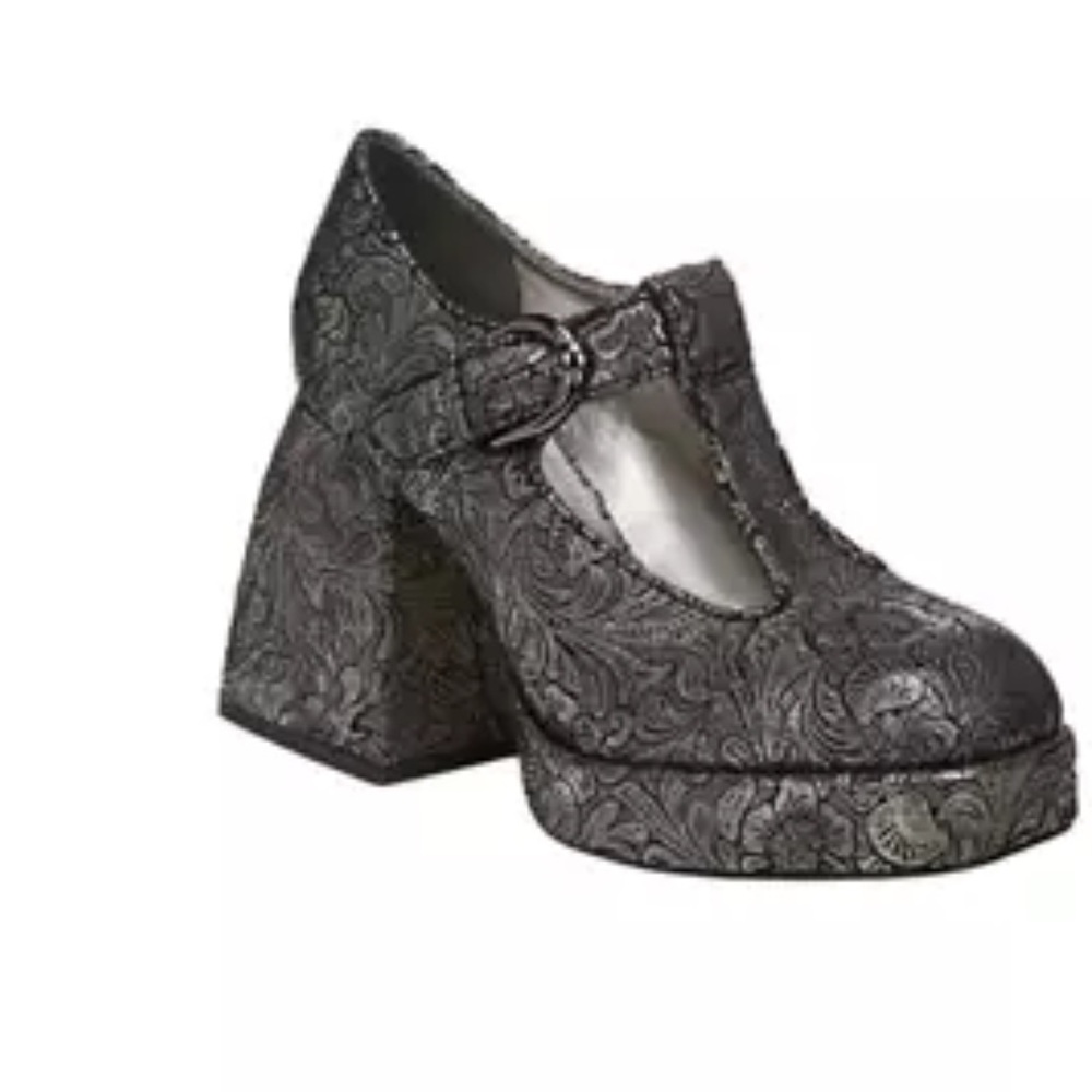 Circus NY by Sam Edelman Women's Kay Platform Black Pewter size 8.5 - Picture 2 of 11